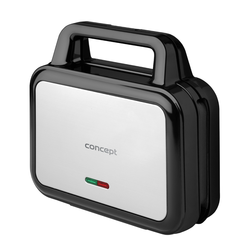 Concept SV3070 - XXL 4-in-1 leivänpaahdin 900W/230V musta/ruostumaton teräs