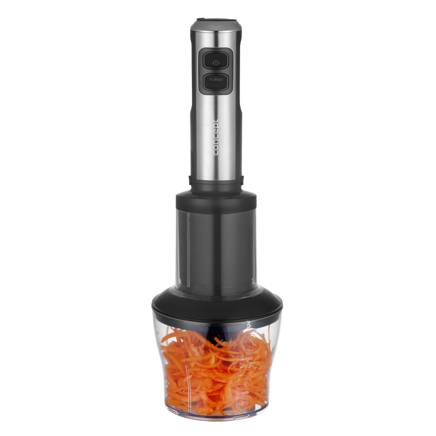 Concept TM5510 - Sauvasekoitin lisävarusteiden kanssa 1500W/230V musta/ruostumaton