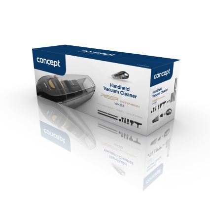 Concept VP4353 - Käsipölynimuri WET & DRY RISER EXTENSION 110W/18,5V 2200 mAh musta