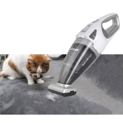 Concept VP4370 - Käsipölynimuri WET & DRY PERFECT CLEAN 90W/14,8V 2200 mAh valkoinen