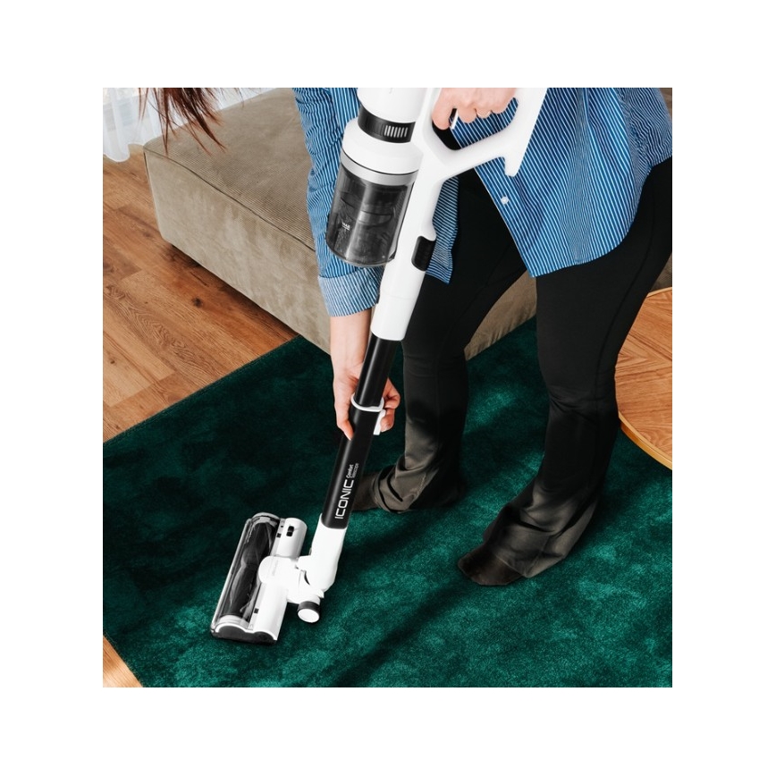 Concept VP6125 - 2-in-1 ICONIC Comfort Telescope sauva- ja käsipölynimuri 400W/29,6V 2000 mAh valkoinen