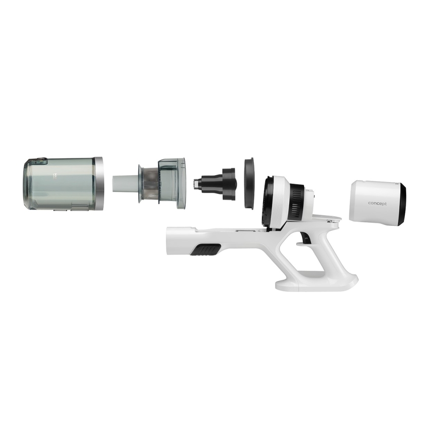 Concept VP6125 - 2-in-1 ICONIC Comfort Telescope sauva- ja käsipölynimuri 400W/29,6V 2000 mAh valkoinen