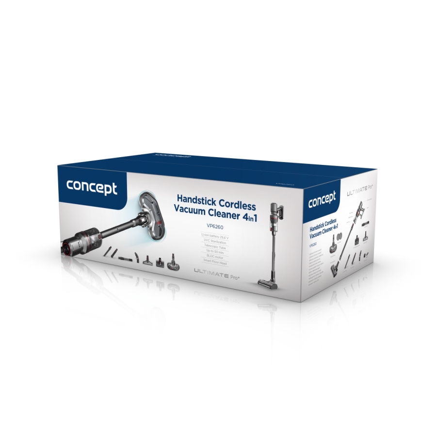 Concept VP6260 - Sauvaimuri 4-in-1 ULTIMATE PRO+ 500W/29,6V 2200 mAh musta