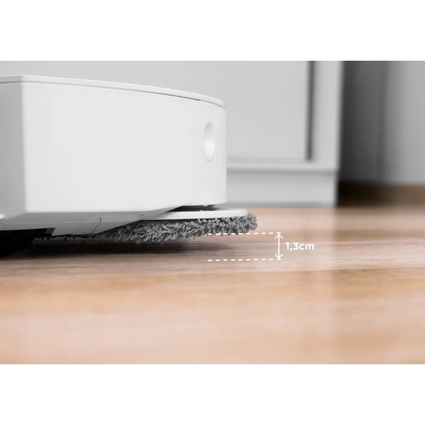 Concept VR4050 - Älykäs 2-in-1 robotti-imuri ja moppi OPTIMUS AQUA PRO LASER 3D 600W/230V 5200 mAh Wi-Fi valkoinen