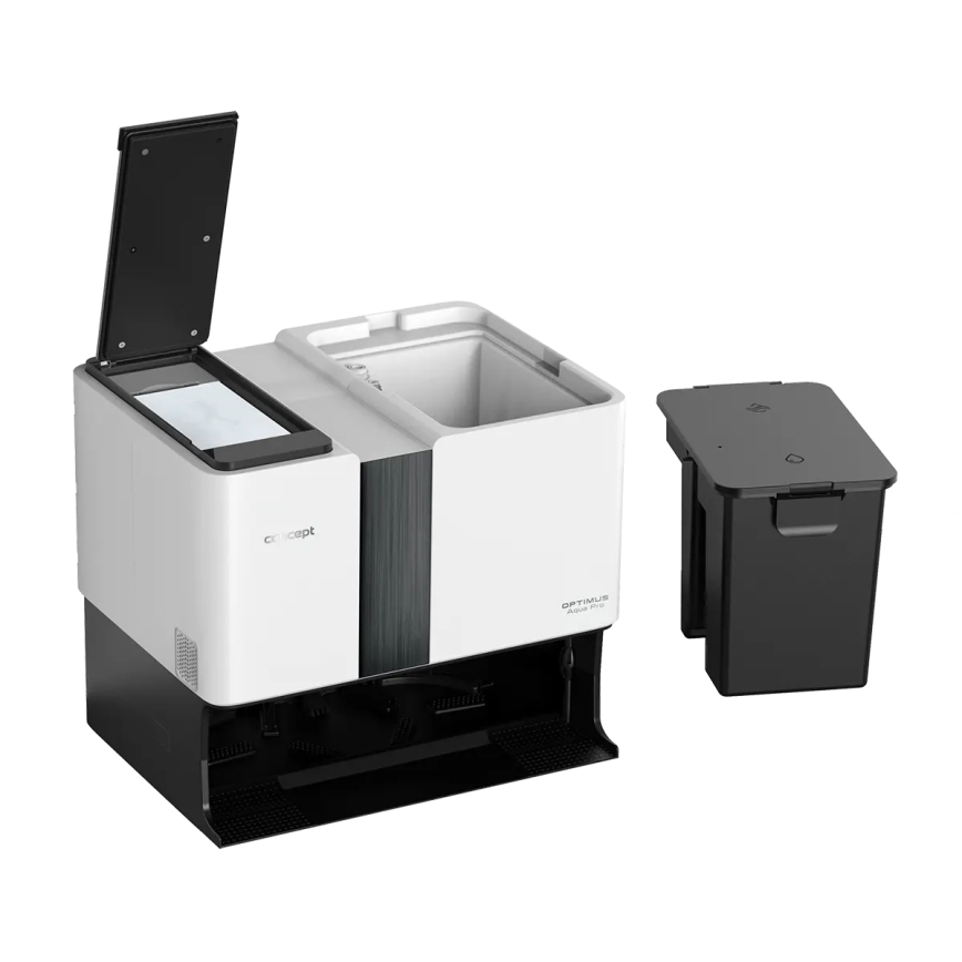 Concept VR4050 - Älykäs 2-in-1 robotti-imuri ja moppi OPTIMUS AQUA PRO LASER 3D 600W/230V 5200 mAh Wi-Fi valkoinen