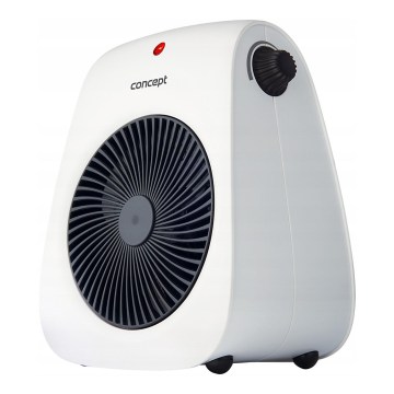 Concept vt7040 - Tuuletin lämmityselementillä 1000/2000W/230V valkoinen