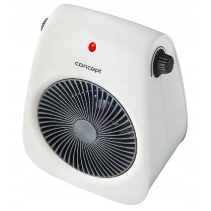 Concept vt7040 - Tuuletin lämmityselementillä 1000/2000W/230V valkoinen