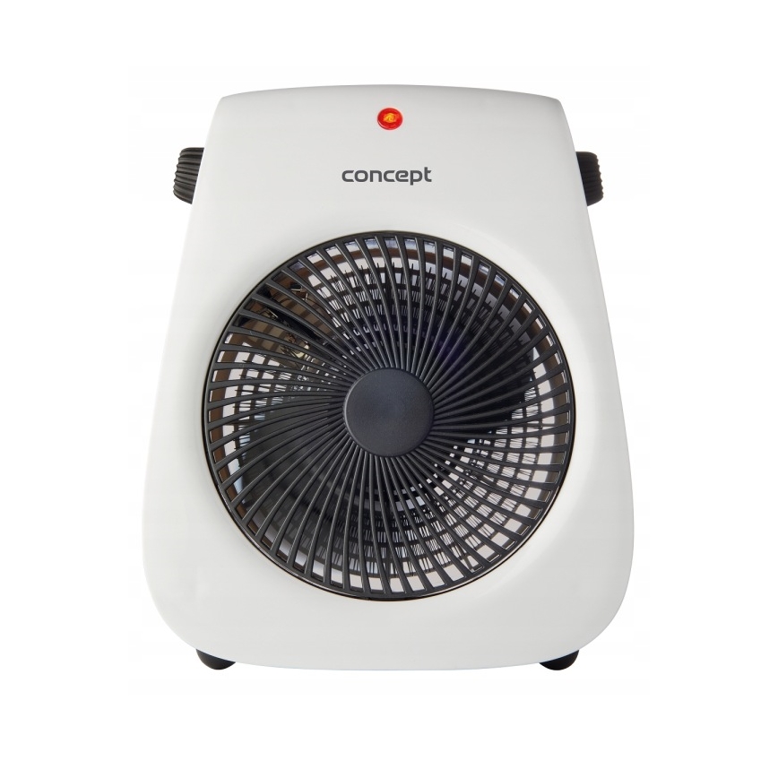 Concept vt7040 - Tuuletin lämmityselementillä 1000/2000W/230V valkoinen