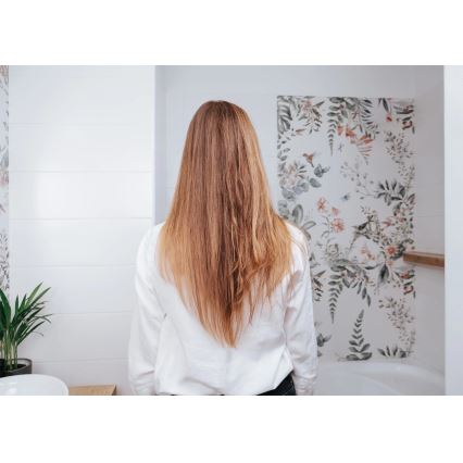 Concept VZ2110 - Hiusten suoristusrauta GLAM STYLE 48W/230V valkoinen/ruusukulta