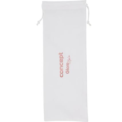 Concept VZ2110 - Hiusten suoristusrauta GLAM STYLE 48W/230V valkoinen/ruusukulta