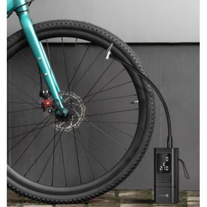 CONNECT IT CFF-4500-BK - Digitaalinen taskukokoinen AirFlow-kompressori 80 W/6000 mAh, musta