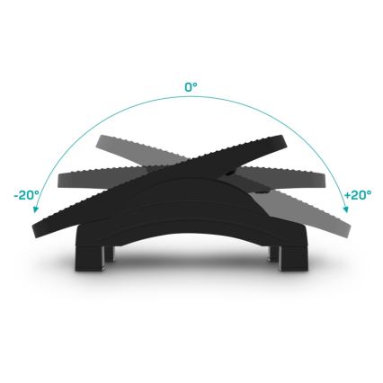 CONNECT IT CFH-4100-BK - Säädettävä jalkatuki musta