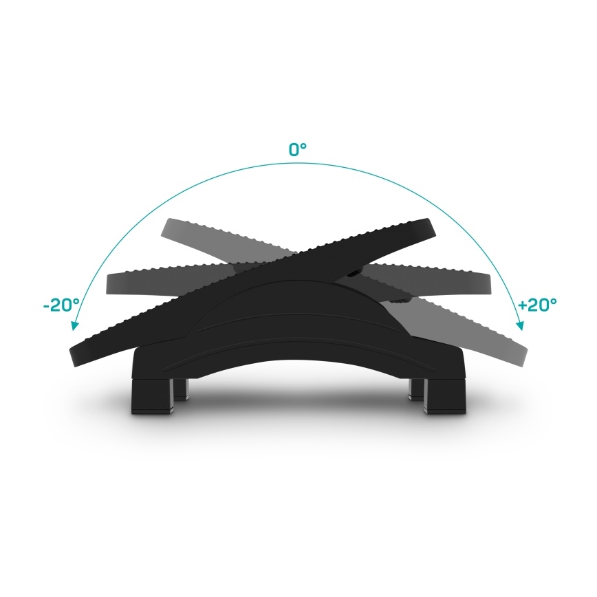 CONNECT IT CFH-4100-BK - Säädettävä jalkatuki musta