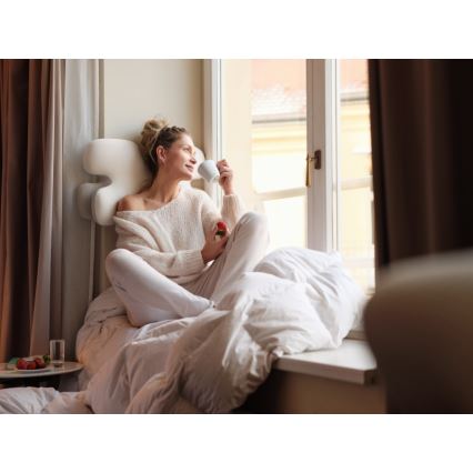 CONNECT IT CFH-6030-WH - Virgo anatominen tyyny valkoinen/harmaa