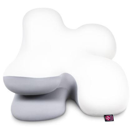 CONNECT IT CFH-6030-WH - Virgo anatominen tyyny valkoinen/harmaa