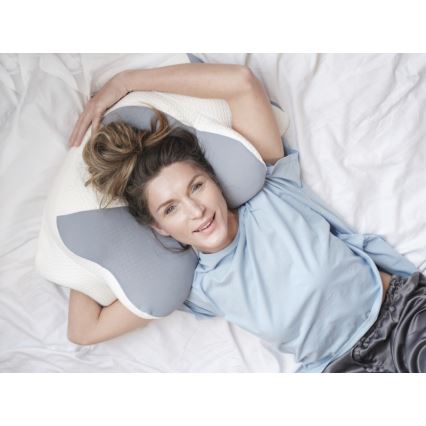 CONNECT IT CFH-6032-WH - Anatominen tyyny Gemini valkoinen/harmaa