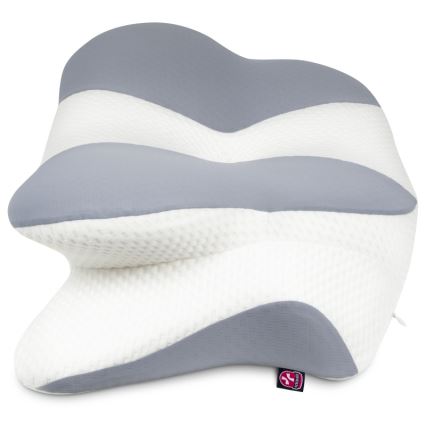 CONNECT IT CFH-6032-WH - Anatominen tyyny Gemini valkoinen/harmaa