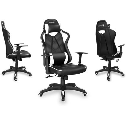 CONNECT IT CGC-0700-WH - Pelituoli LeMans Pro musta/valkoinen