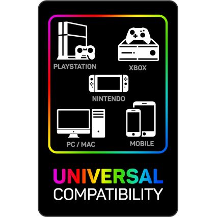 CONNECT IT CHP-5500-BL - LED Langalliset pelikuulokkeet mikrofonilla musta/sininen