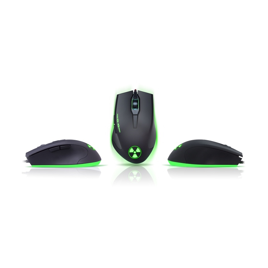 CONNECT IT CI-1128 - LED Langallinen peli hiiri 1000/1200/1600/3200 DPI musta