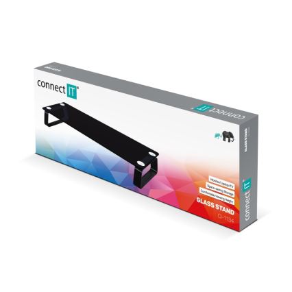 CONNECT IT CI-1134 - Monitoiminen lasijalusta musta