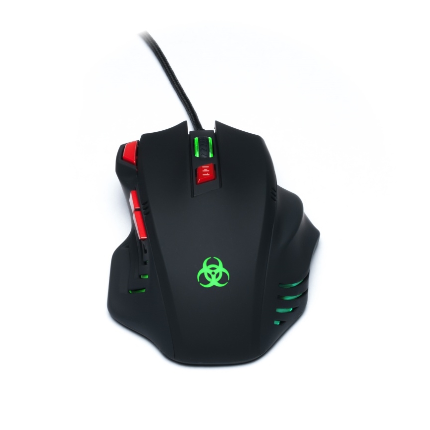 CONNECT IT CI-191 - LED Langallinen peli hiiri 800/1600/2400/3200 DPI musta