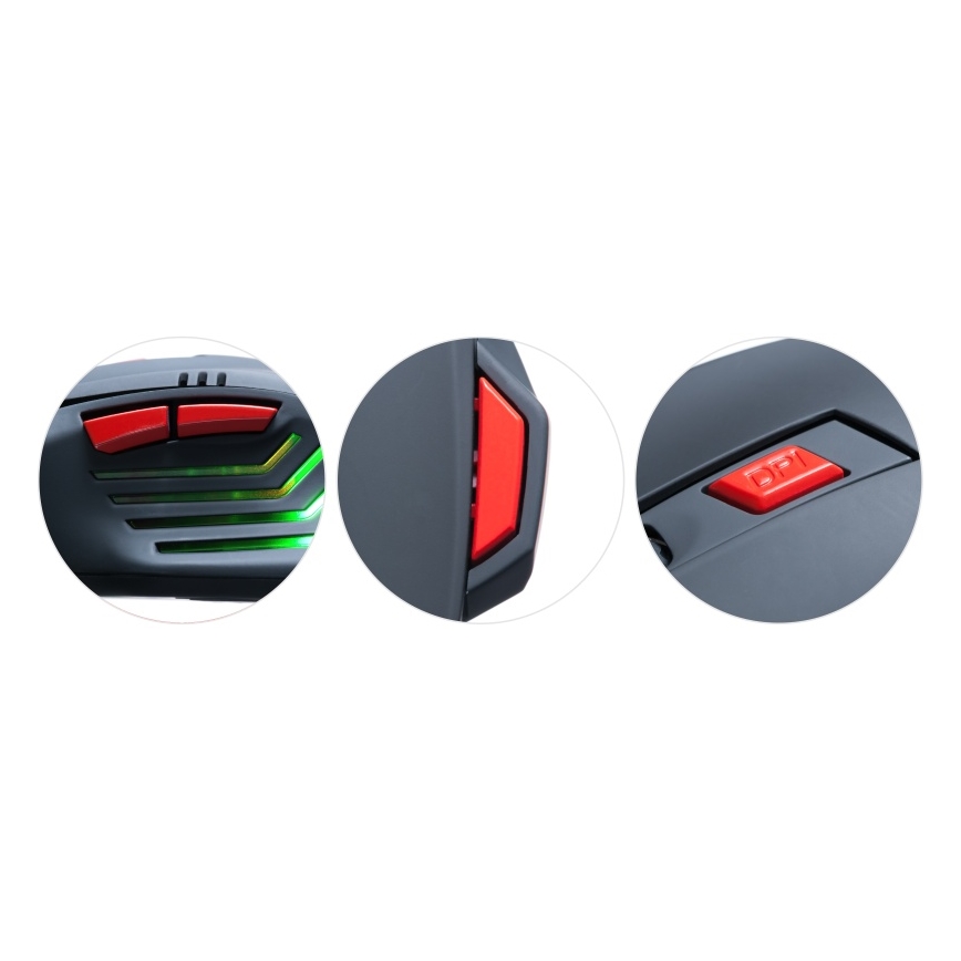 CONNECT IT CI-191 - LED Langallinen peli hiiri 800/1600/2400/3200 DPI musta