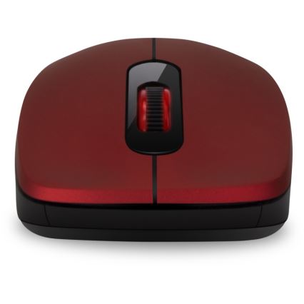 CONNECT IT CMO-2230-RD - Langaton hiljainen hiiri MUTE 1200 DPI 1xAA musta/punainen