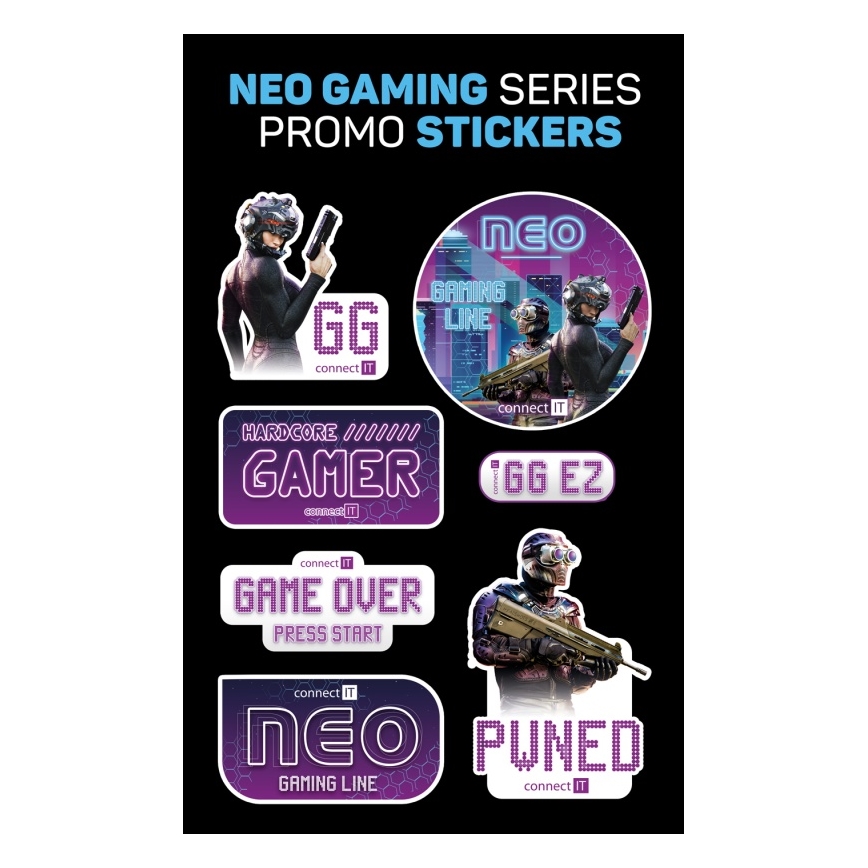 CONNECT IT CMO-3591-BK - Langallinen LED RGB -pelihiiri 500-7200 DPI musta