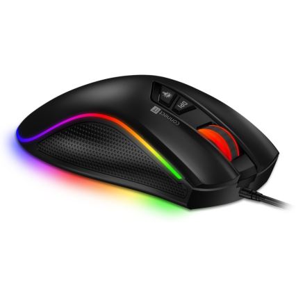 CONNECT IT CMO-3591-BK - Langallinen LED RGB -pelihiiri 500-7200 DPI musta