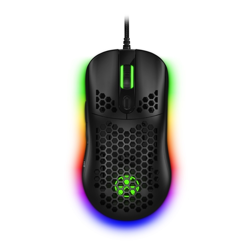 CONNECT IT CMO-5511-BK - Langallinen LED RGB -pelihiiri 200-12800 DPI musta