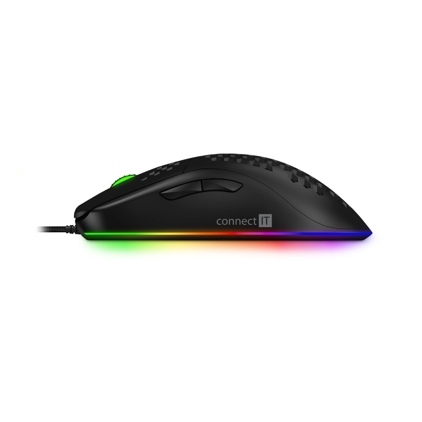 CONNECT IT CMO-5511-BK - Langallinen LED RGB -pelihiiri 200-12800 DPI musta