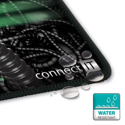 CONNECT IT CMP-1100-SM - Hiirimatto 32x24,5 cm musta/vihreä