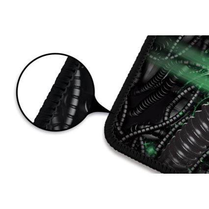 CONNECT IT CMP-1110-LG - Näppäimistö- ja hiirimatto 88,6x24,5 cm musta/vihreä