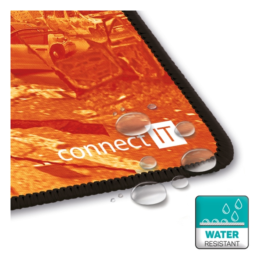 CONNECT IT CMP-1140-LG - Näppämistön matto ja hiiri 88,6x24,5 cm oranssi