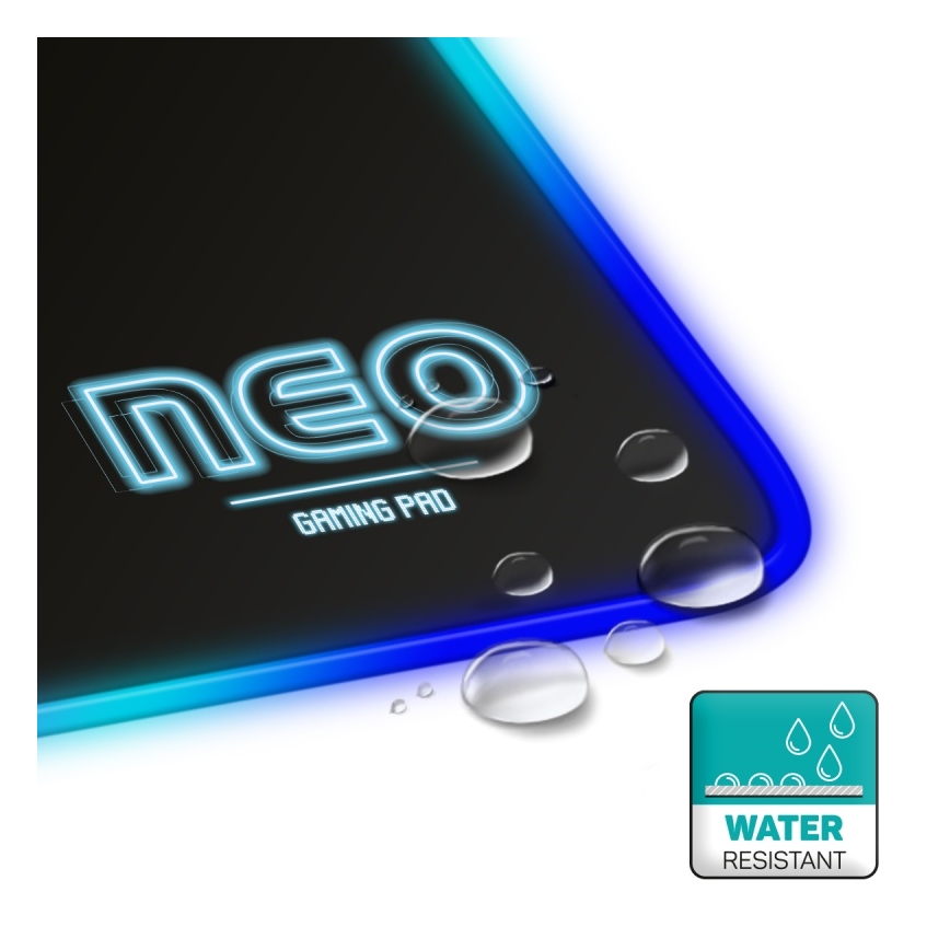 CONNECT IT CMP-3100-LG - LED RGB Pelinäppäimistö ja hiirimatto 80x30 cm musta