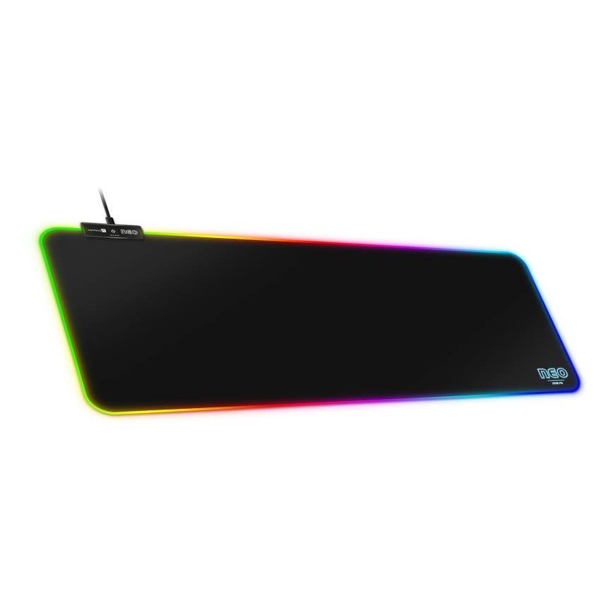 CONNECT IT CMP-3100-LG - LED RGB Pelinäppäimistö ja hiirimatto 80x30 cm musta