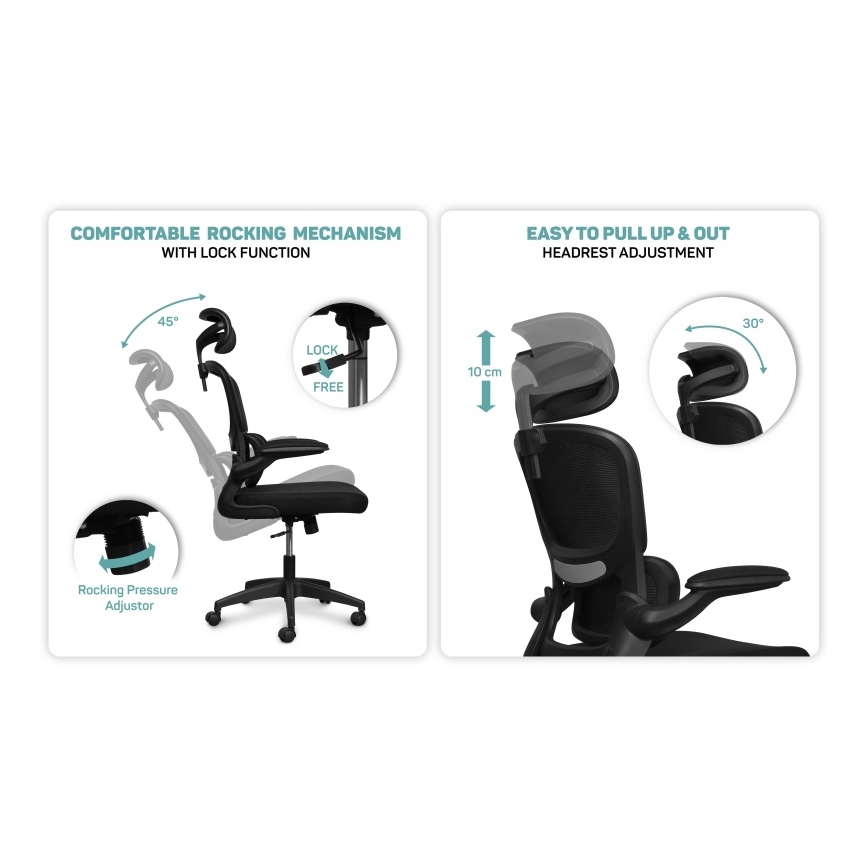 CONNECT IT COC-2500-BK - Toimistotuoli ForHealth DeltaPro musta