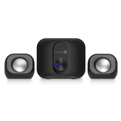 CONNECT IT CSP-2100-BK - LED Kaiutinsetti subwooferilla 11W/5V musta