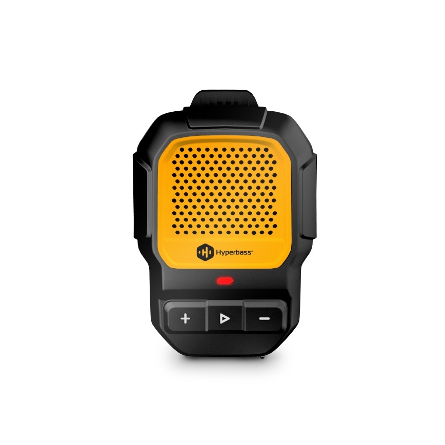 CONNECT IT HSP-1010-BK - Langaton kaiutin mikrofonilla ClipBEAT 2W/5V 560 mAh IPX7 musta/keltainen