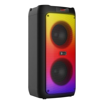 CONNECT IT HSP-3050-BK - LED langaton kaiutin mikrofonilla 60W/5V 4500 mAh musta + kaukosäädin