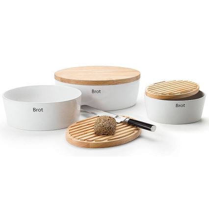 Continenta C3930 - Leipälaatikko 13,5x30 cm valkoinen/beige