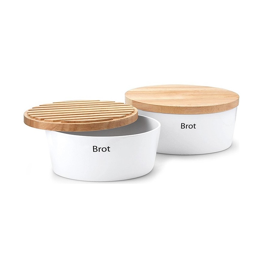 Continenta C3930 - Leipälaatikko 13,5x30 cm valkoinen/beige