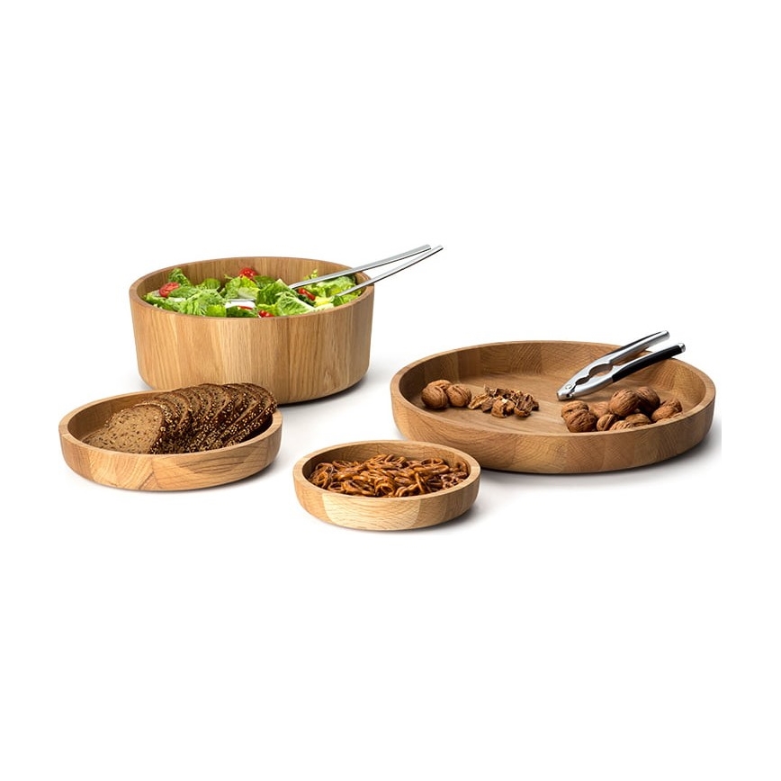 Continenta C4135 - Puinen kulho 38x5,4 cm tammi