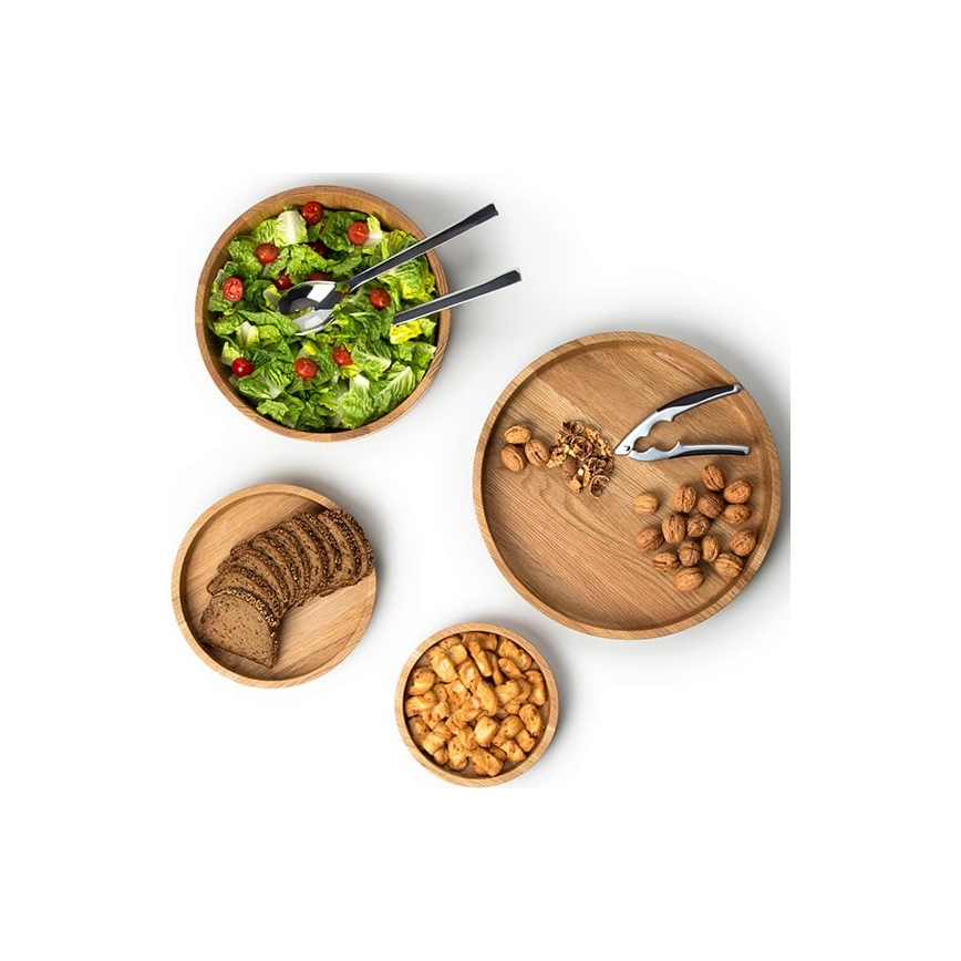 Continenta C4135 - Puinen kulho 38x5,4 cm tammi