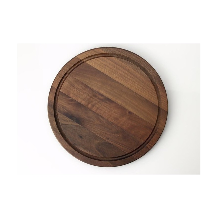 Continenta C4205 - Lauta pihvien tarjoilua varten d. 28 cm pähkinä