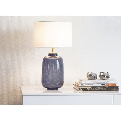 Cottex BLAKE – pöytälamppu, 1× E27-kanta, 8 W, 230 V, sininen