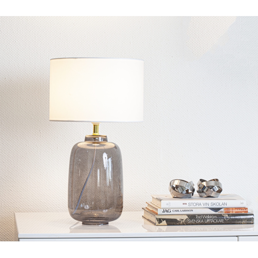 Cottex - Pöytävalaisin BLAKE 1xE27/8W/230V harmaa