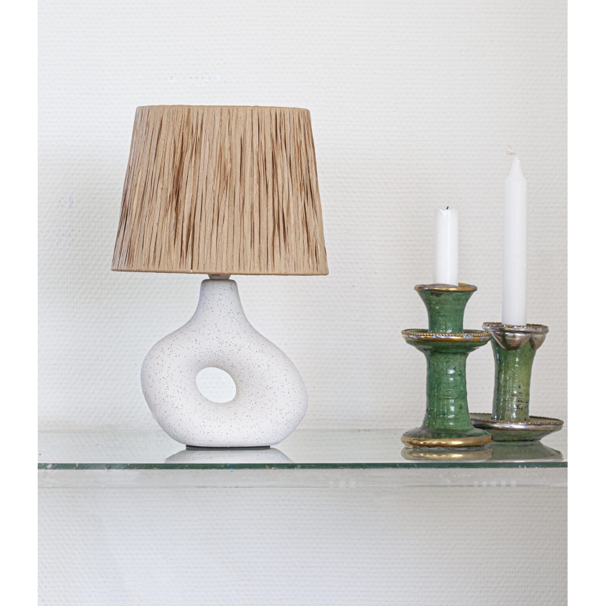 Cottex - Pöytävalaisin LUKE 1xE14/8W/230V kermanvärinen