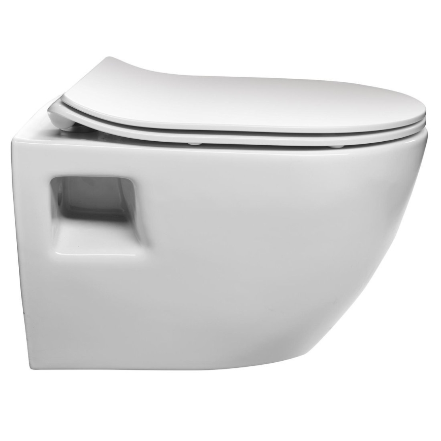 Creavit - PAULA seinään asennettava WC, keramiikka, valkoinen